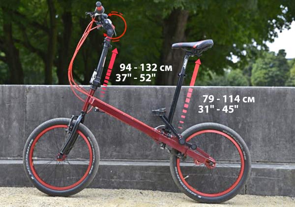 StepTwin folding bike with alternative pedaling motion