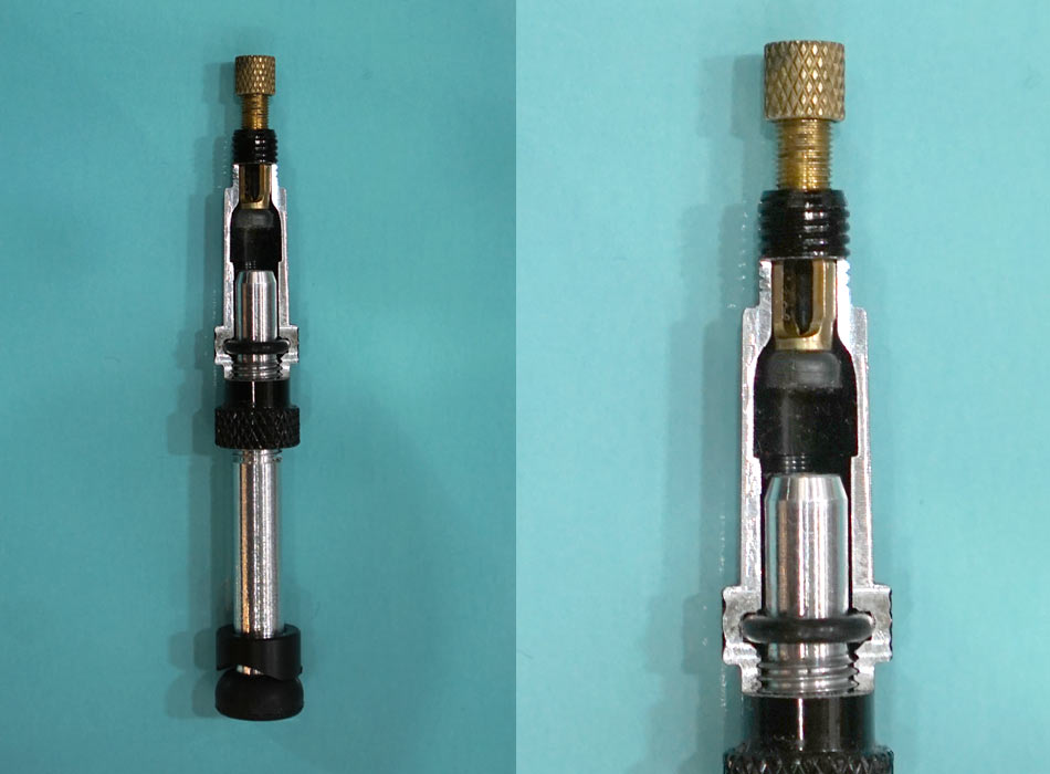 Legion VMAX high volume tubeless tire valve stem for road gravel cyclocross and mountain bikes makes it easy to set up tubeless tires with a floor pump