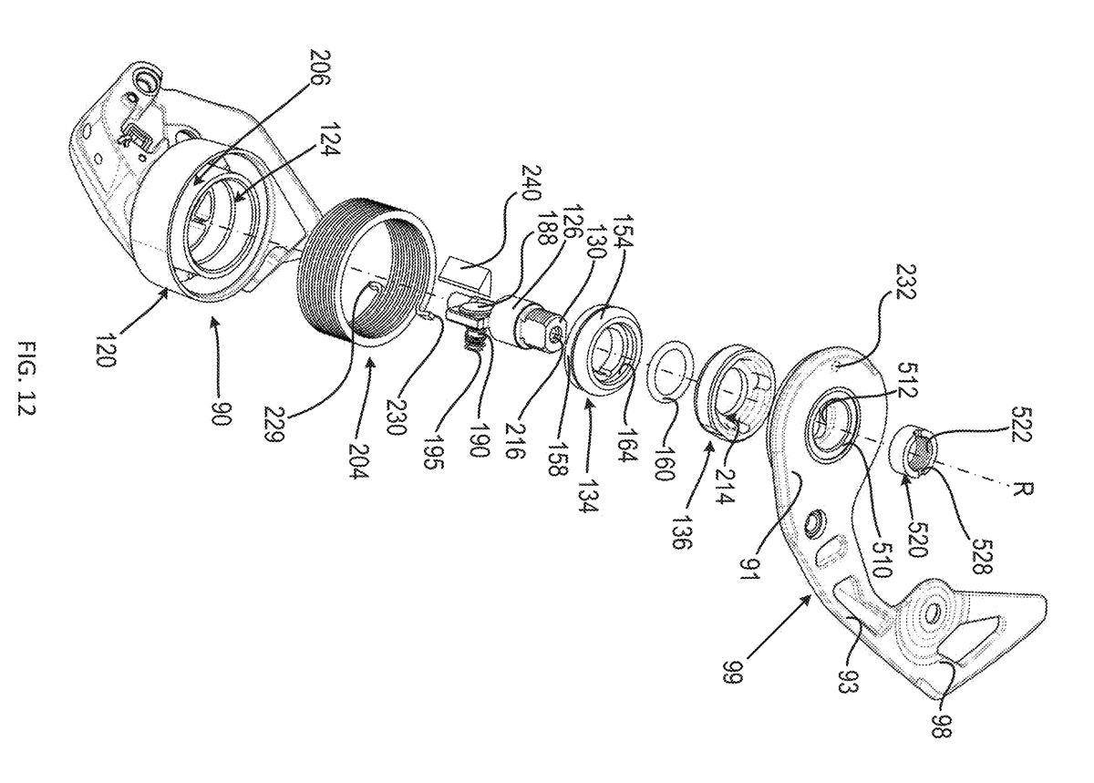 sram patent for hydraulic rear derailleur clutch