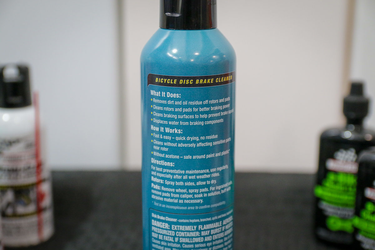 New Finish Line Disc Brake Cleaner will keep your rotors and pads clean