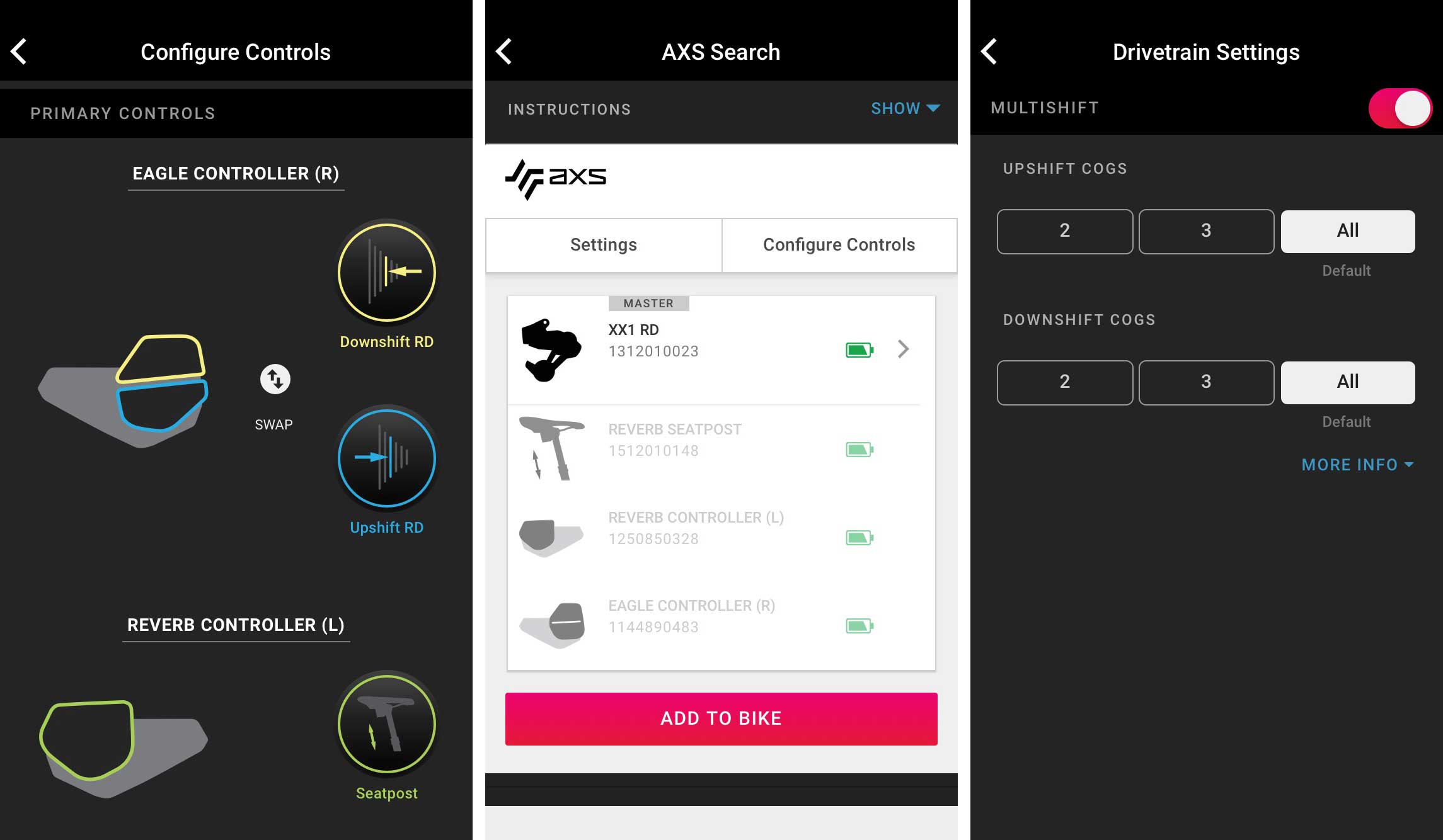 how does the SRAM AXS app work for mountain bike shifter customization