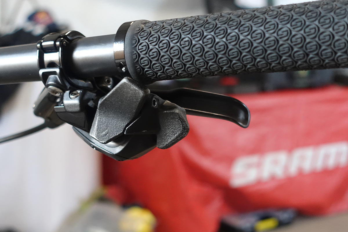 customized prototype SRAM eagle etap axs wireless shifter paddles and buttons