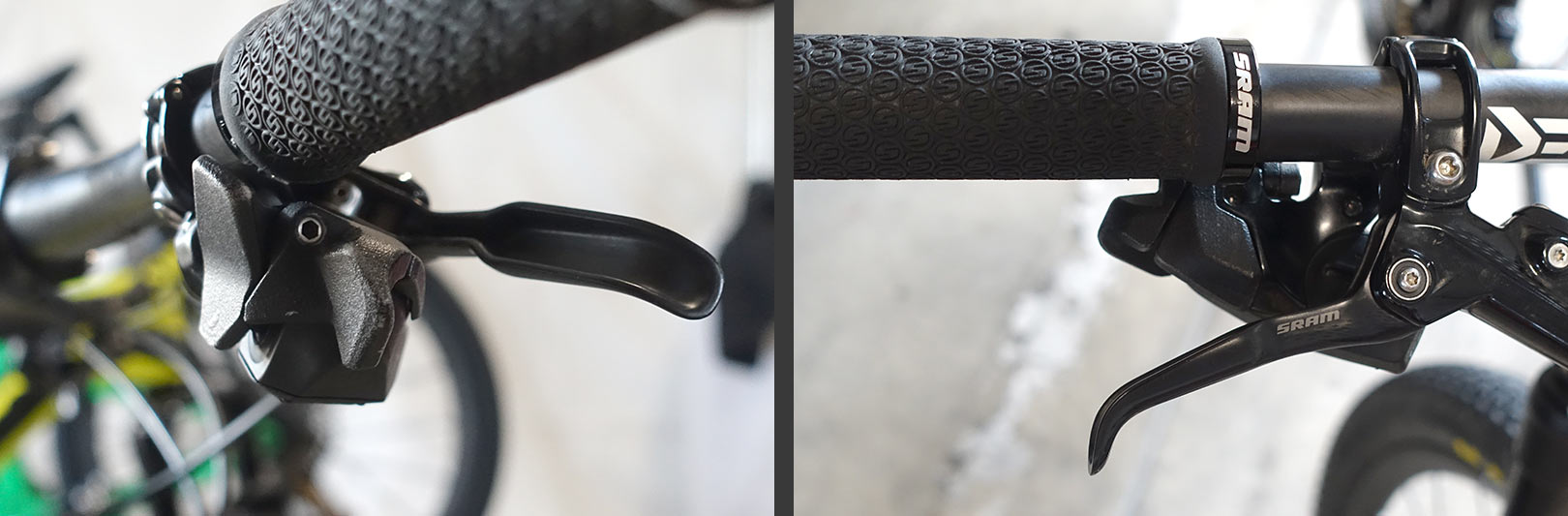 customized prototype SRAM eagle etap axs wireless shifter paddles and buttons