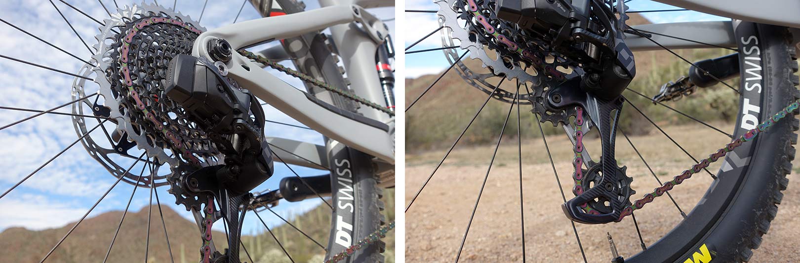 SRAM Eagle AXS eTap X01 and XX1 mountain bike group with wireless shifting tech info and details
