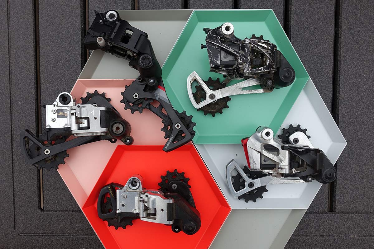 prototype sram eagle etap axs wireless mountain bike derailleurs and full development story with tech details