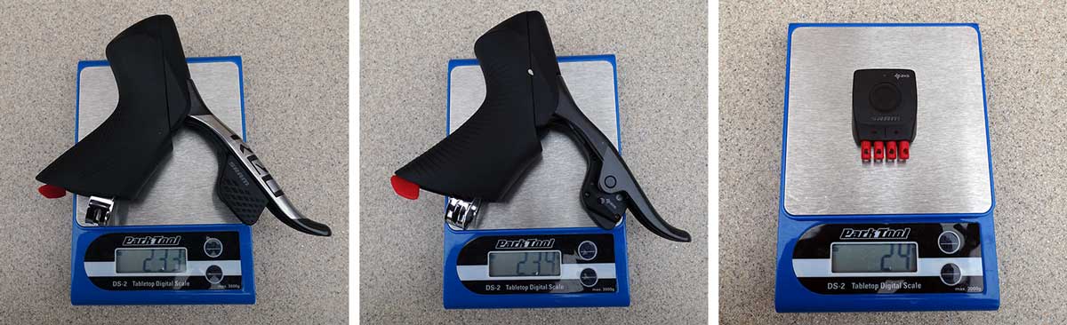 sram red etap axs road bike component actual weights