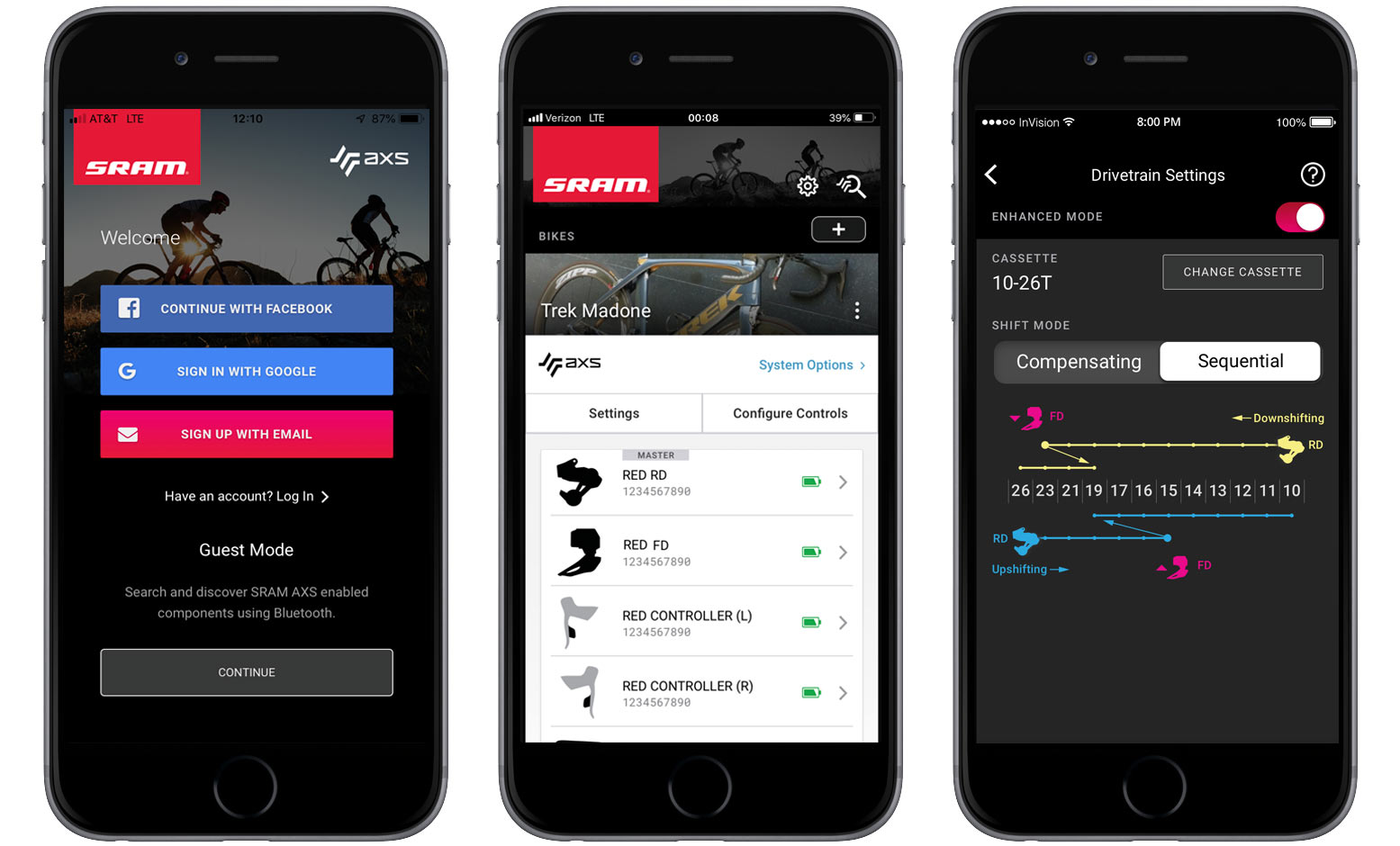 how to use the SRAM axs app to set up wireless shifting on road and mountain bikes