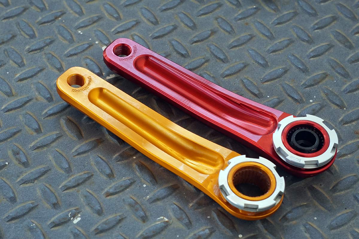 new Hope EVO cranks are lighter and easier to install with standard tools