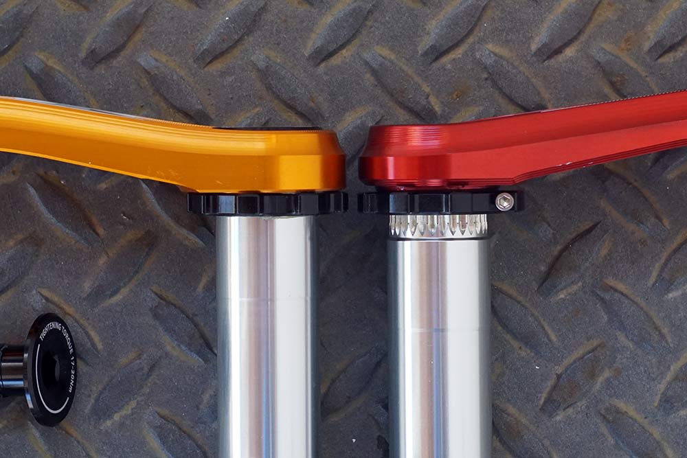 new Hope EVO cranks are lighter and easier to install with standard tools