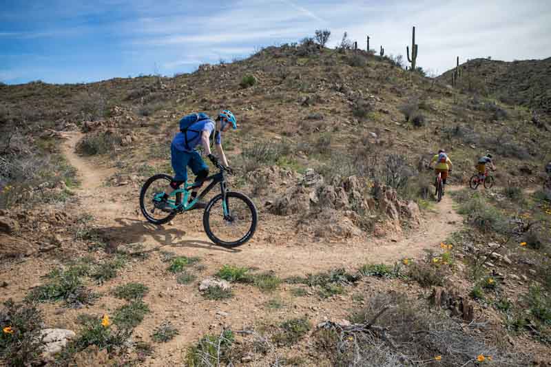 Salsa Cycles 2019 Rustler, me cornering