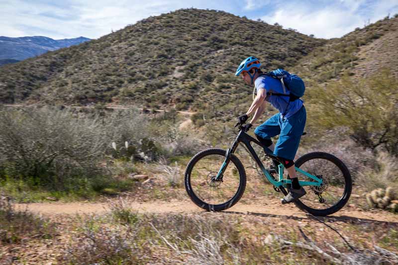 Salsa Cycles 2019 Rustler, me traversing