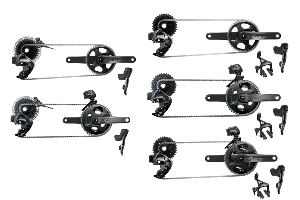 SRAM Force eTap AXS 1x 2x groups