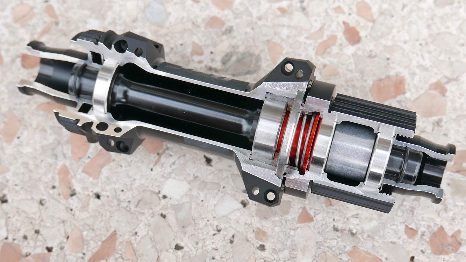 new DT Swiss Ratchet EXP star rings how have a fixed side with only one spring-loaded ratchet