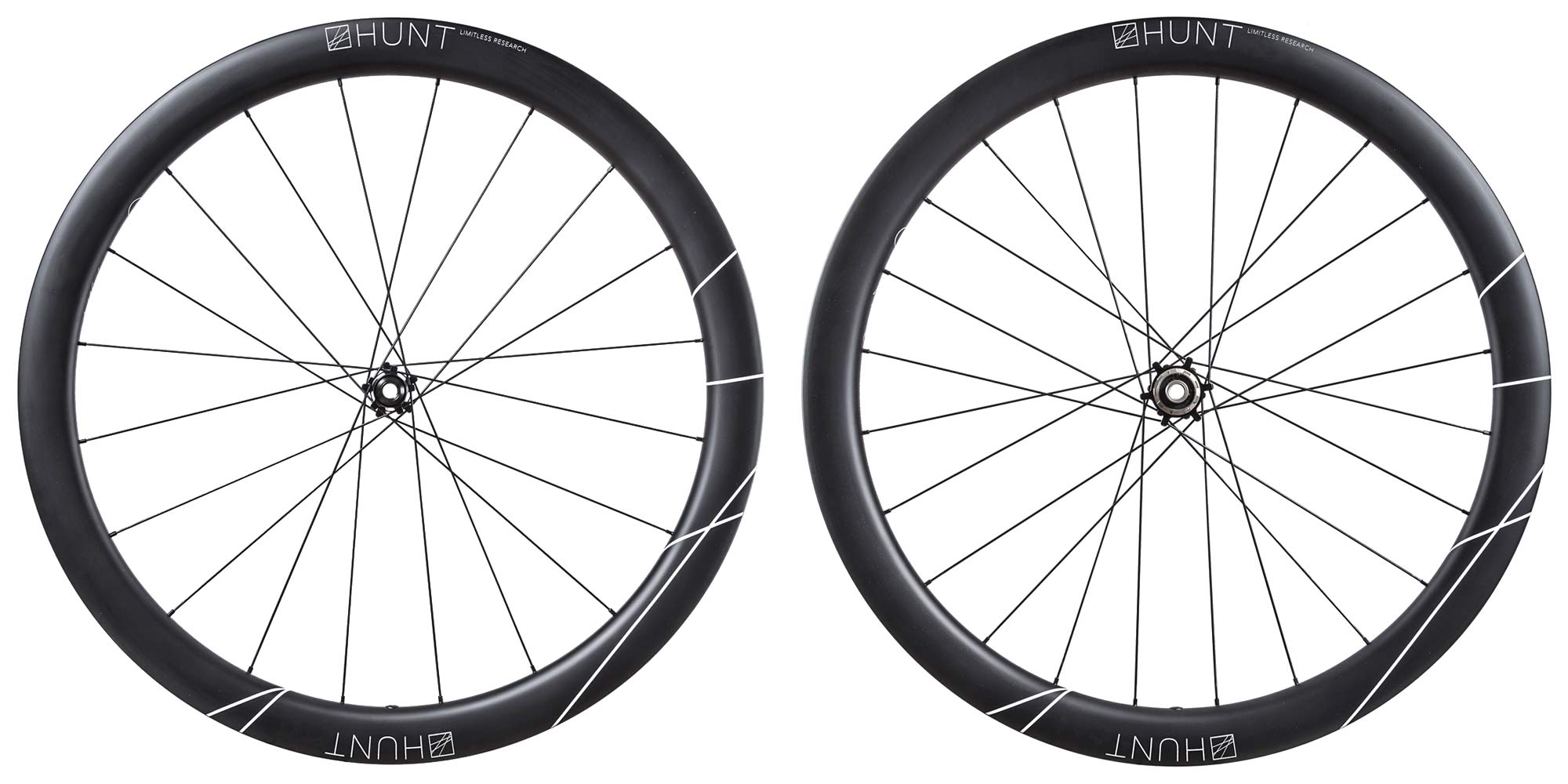 Hunt 48 Limitless Aero Disc road wheels, Limitless Research wide tubeless aerodynamic carbon disc brake road bike wheels, world's fastest disc road wheels