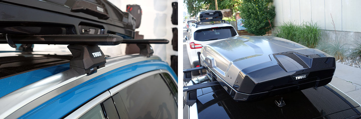 Thule Vector cargo box is an aerodynamic option for modern cars trucks and suvs