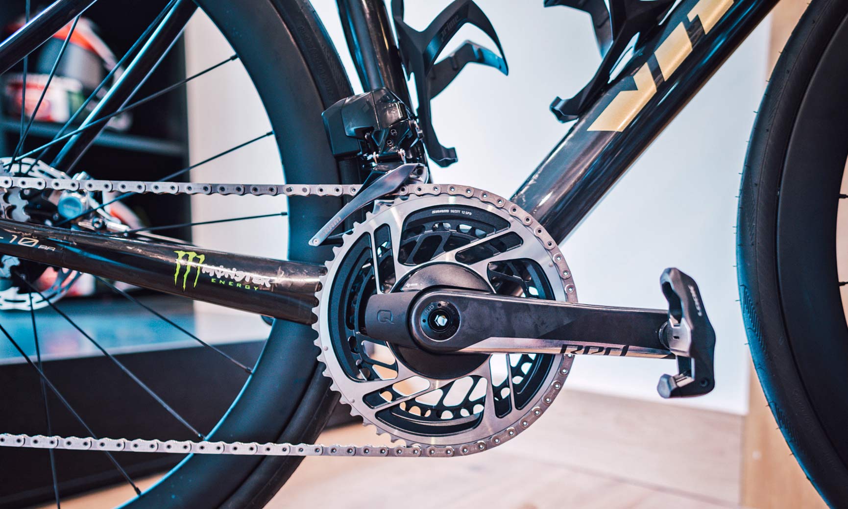 Vitus ZX-1 Disc custom, custom painted aero carbon road race bike_training bike for World Superbike Champion Jonathan Rea, photos by Gee Milner
