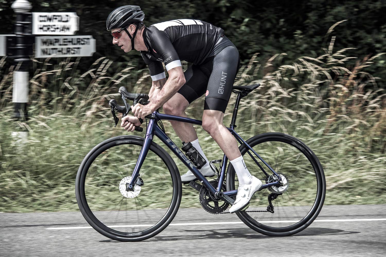 Hunt 34 Aero Wide Disc wheels, wind tunnel tested, aerodynamic aluminum alloy disc brake road bike wheelset