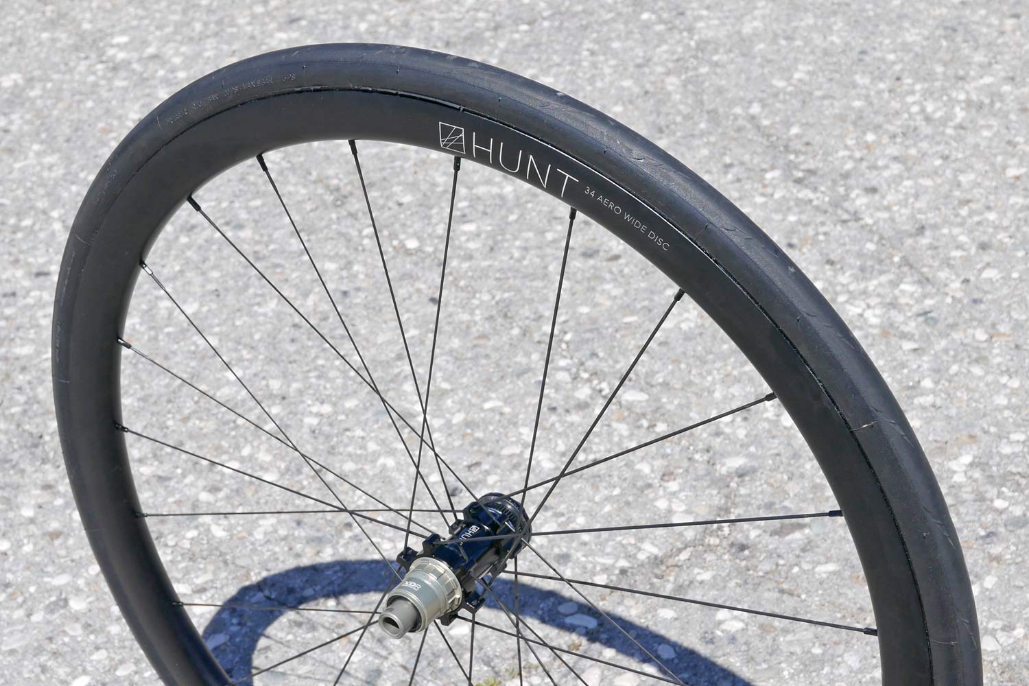 Hunt 34 Aero Wide Disc wheels, wind tunnel tested, aerodynamic aluminum alloy disc brake road bike wheelset