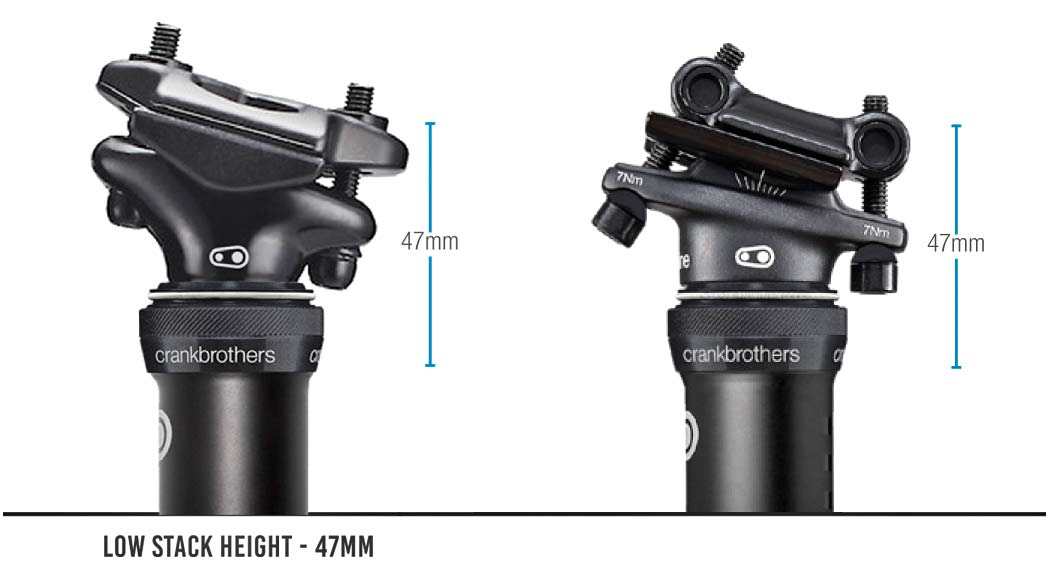 2020 Crankbrothers Highline dropper posts, Highline 3 & Highline 7 infinite adjust dropper seatpost in every size & 60-170mm travel