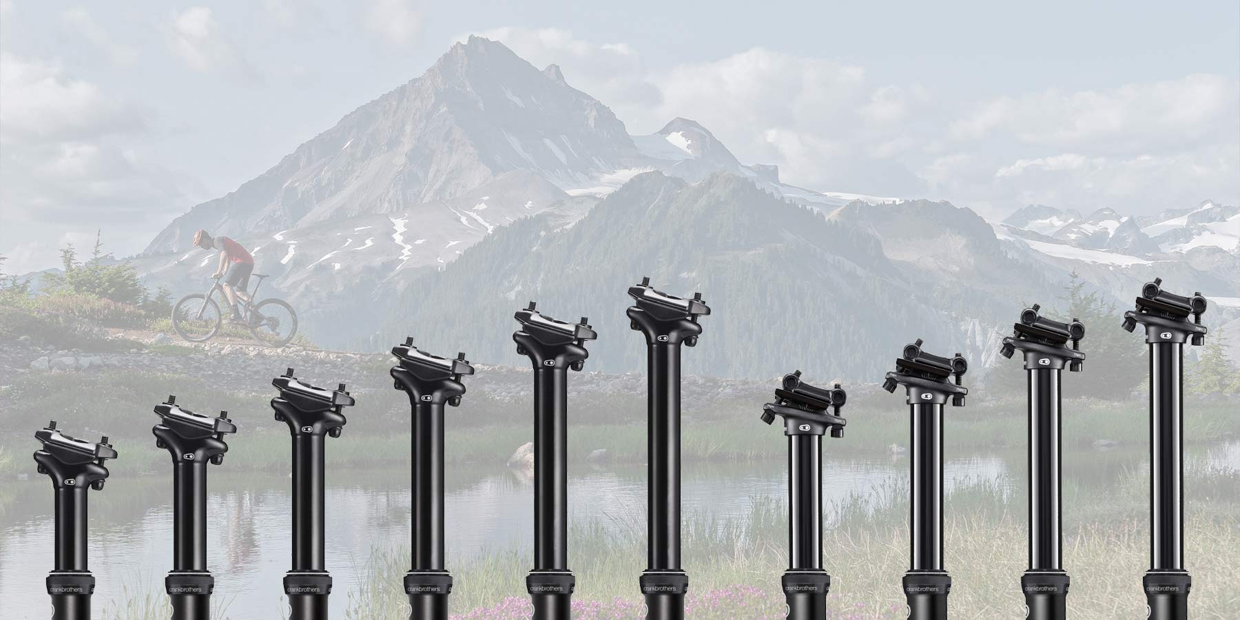 2020 Crankbrothers Highline dropper posts, Highline 3 & Highline 7 infinite adjust dropper seatpost in every size & 60-170mm travel