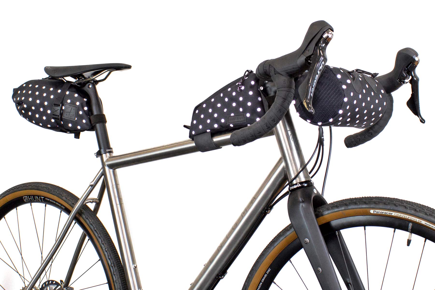 Restrap dances a Polka on LTD reflective bikepacking bags, new packs & more!