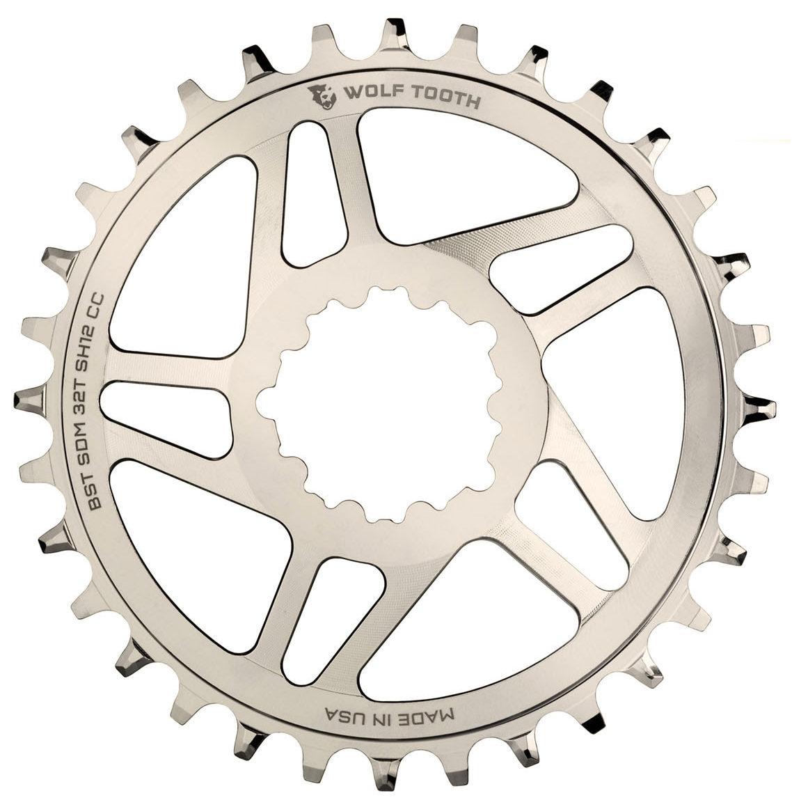 Nickel plated WTC chainrings are a perfect match for Cane Creek eeWings cranks, XTR