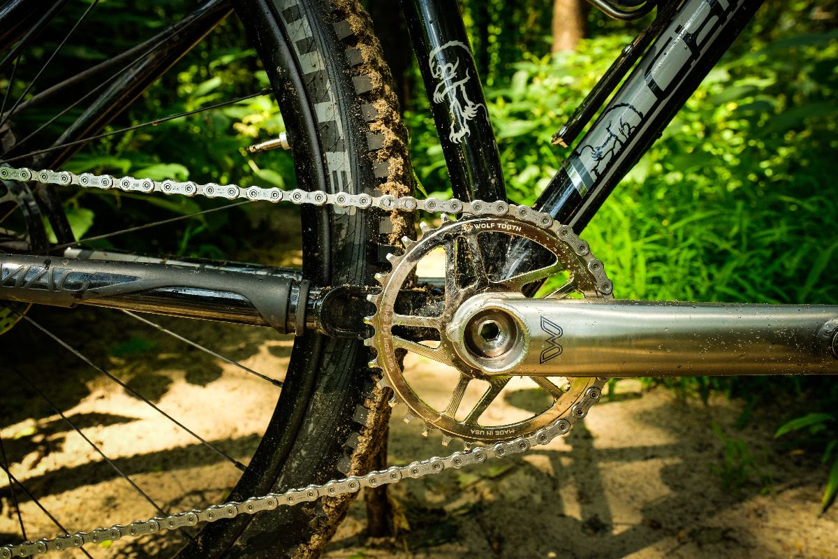 wolf tooth components nickel plated oval chainring for cane creek eewings