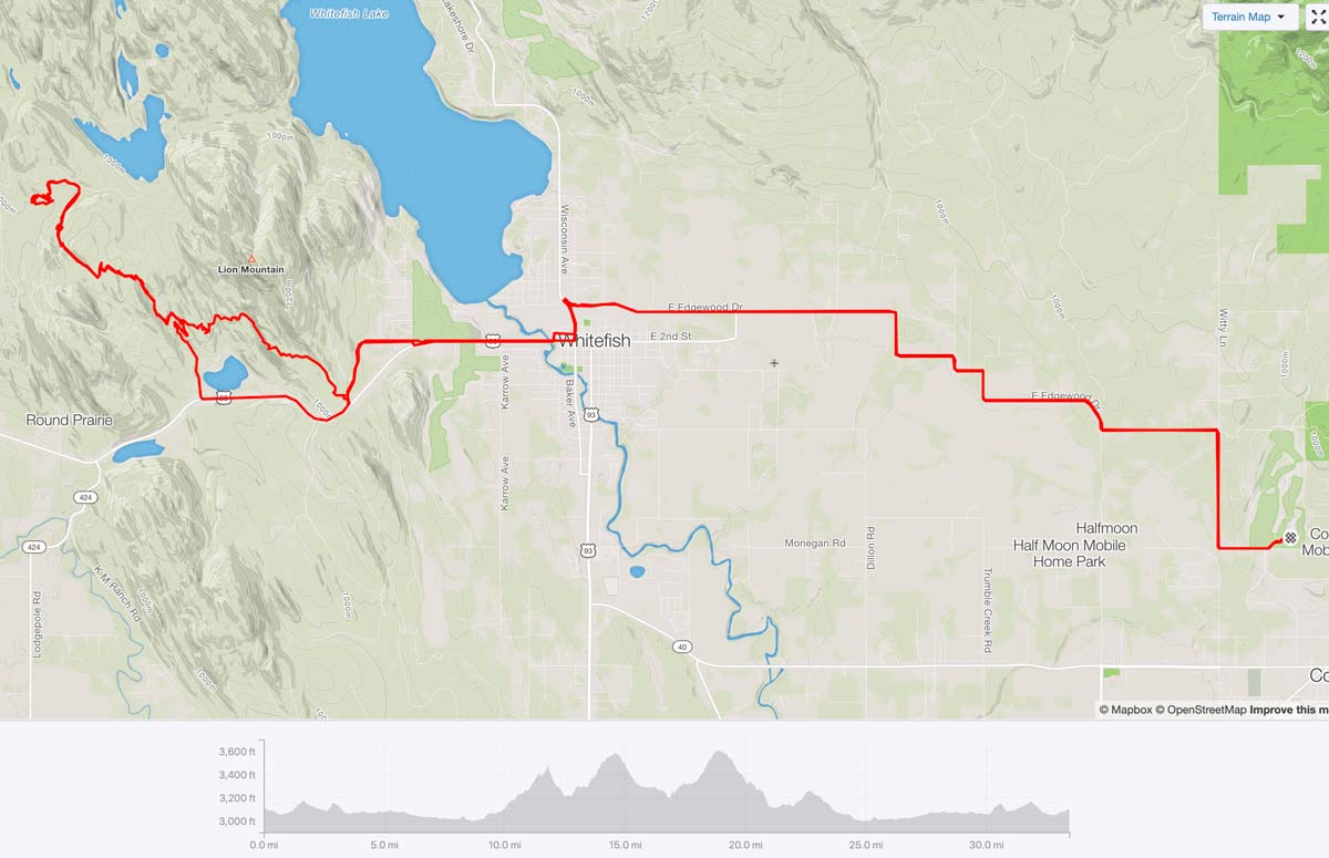 riding gravel bikes in whitefish montana on big lion mountain bike trails