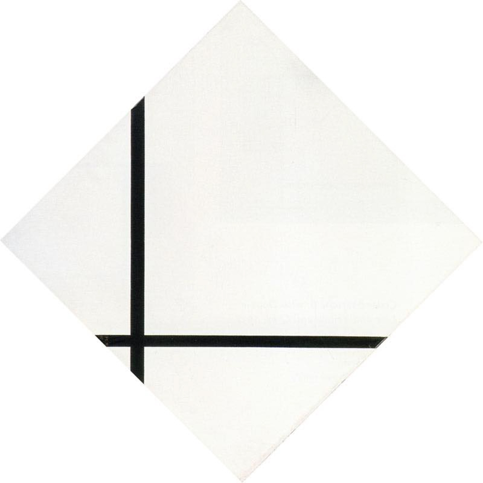 Mondrian, Lozenge Composition with Two Lines, 1931