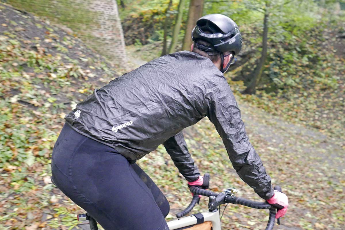 Rapha Pro Team Lightweight Gore-Tex jacket, packable waterproof Gore Shakedry breathable wet weather jacket
