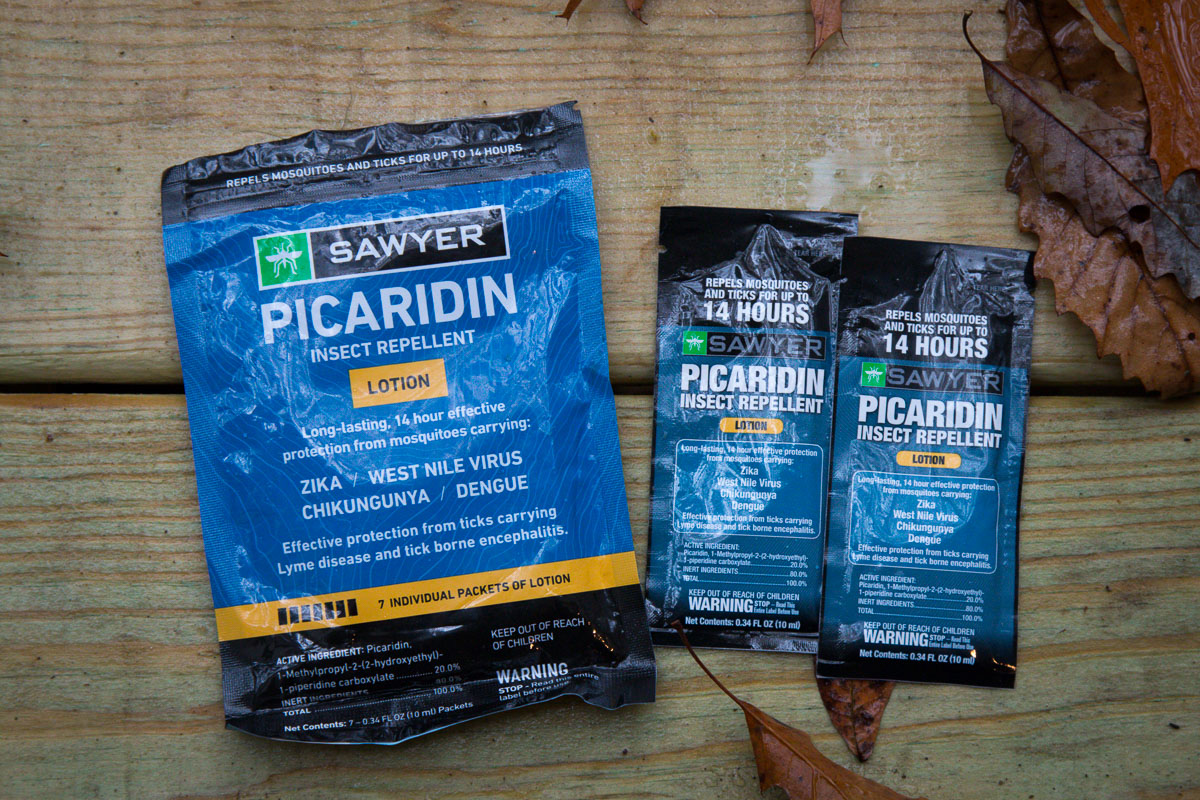 Sawyer Picaridin Insect Repellent lotion packs