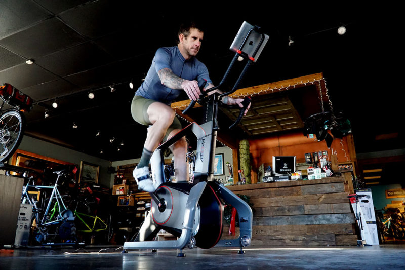 review of the wattbike atom indoor cycling trainer and stationary bike training app