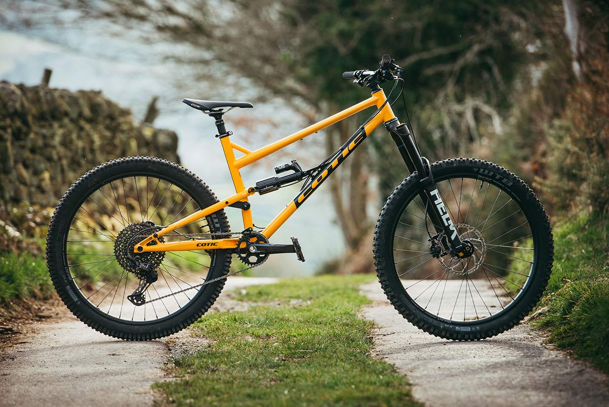 2020 cotic rocket 27.5" enduro bike steel frame yellow