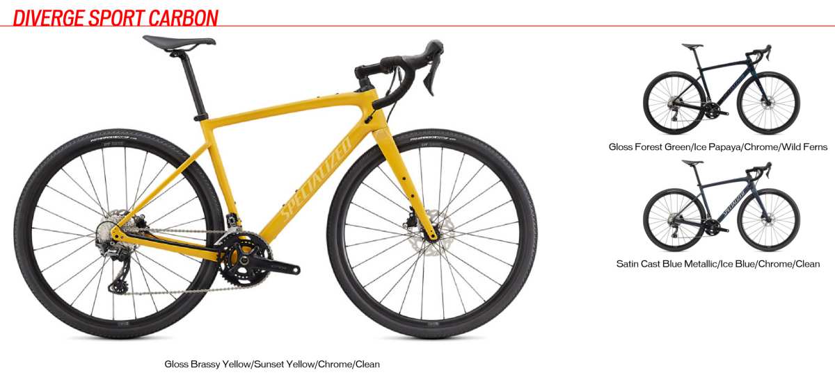 2021 Diverge Sport Carbon gravel bike specs and features