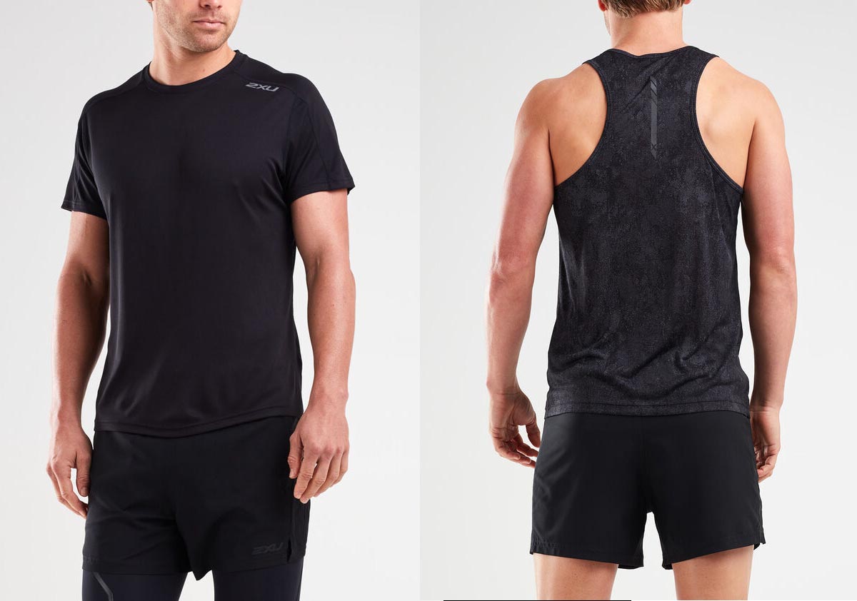 2XU Mens home workout tops