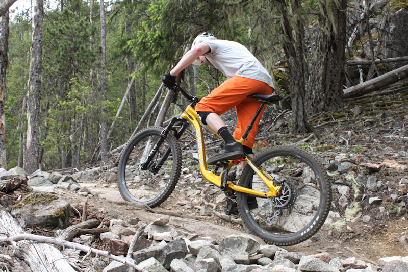 Knolly Warden LT, Steve Fisher uphill burst