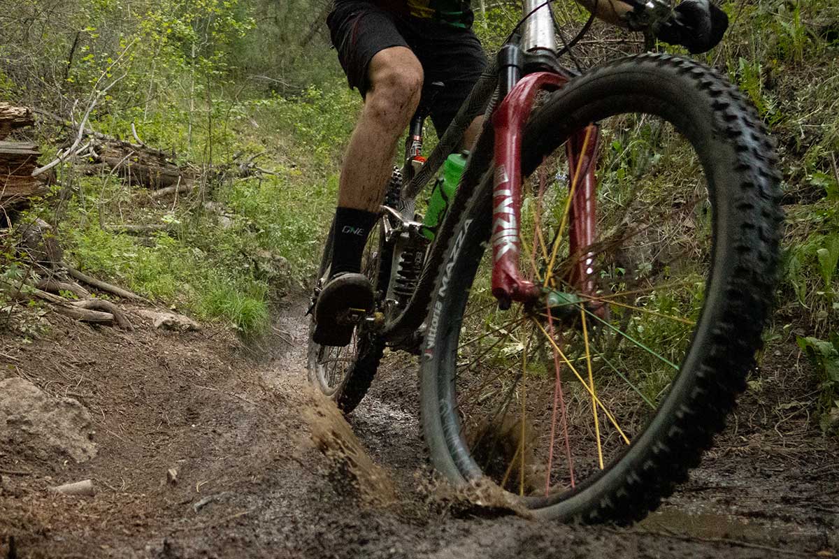 all-terrain tire mountain biking wet dry conditions performs