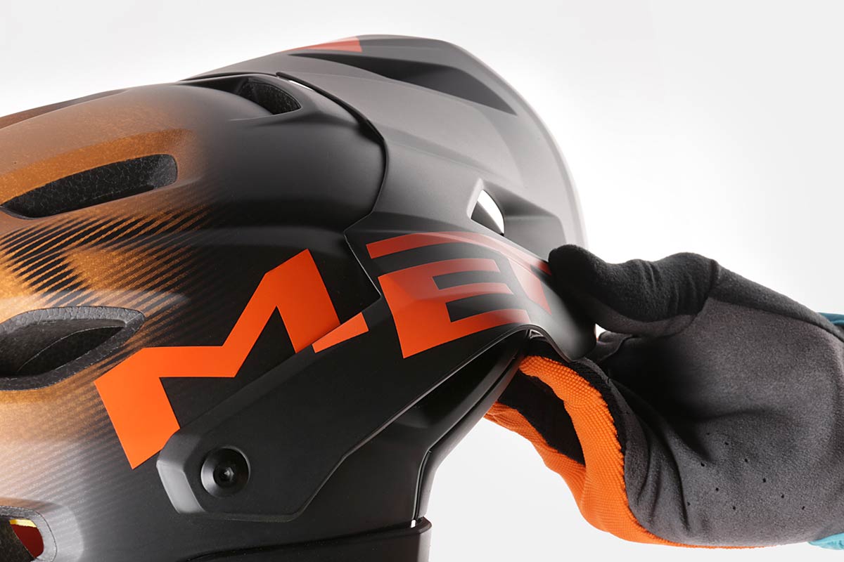 full face mtb helmet flexible visor dh mtb enduro
