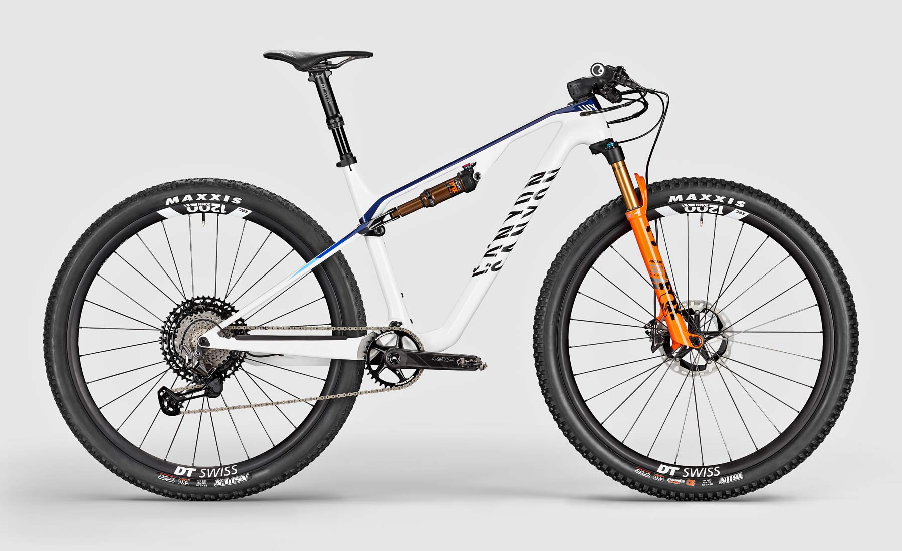 2021 Canyon Lux CF SLX XC mountain bike, 100mm carbon 29er cross-country race MTB, team