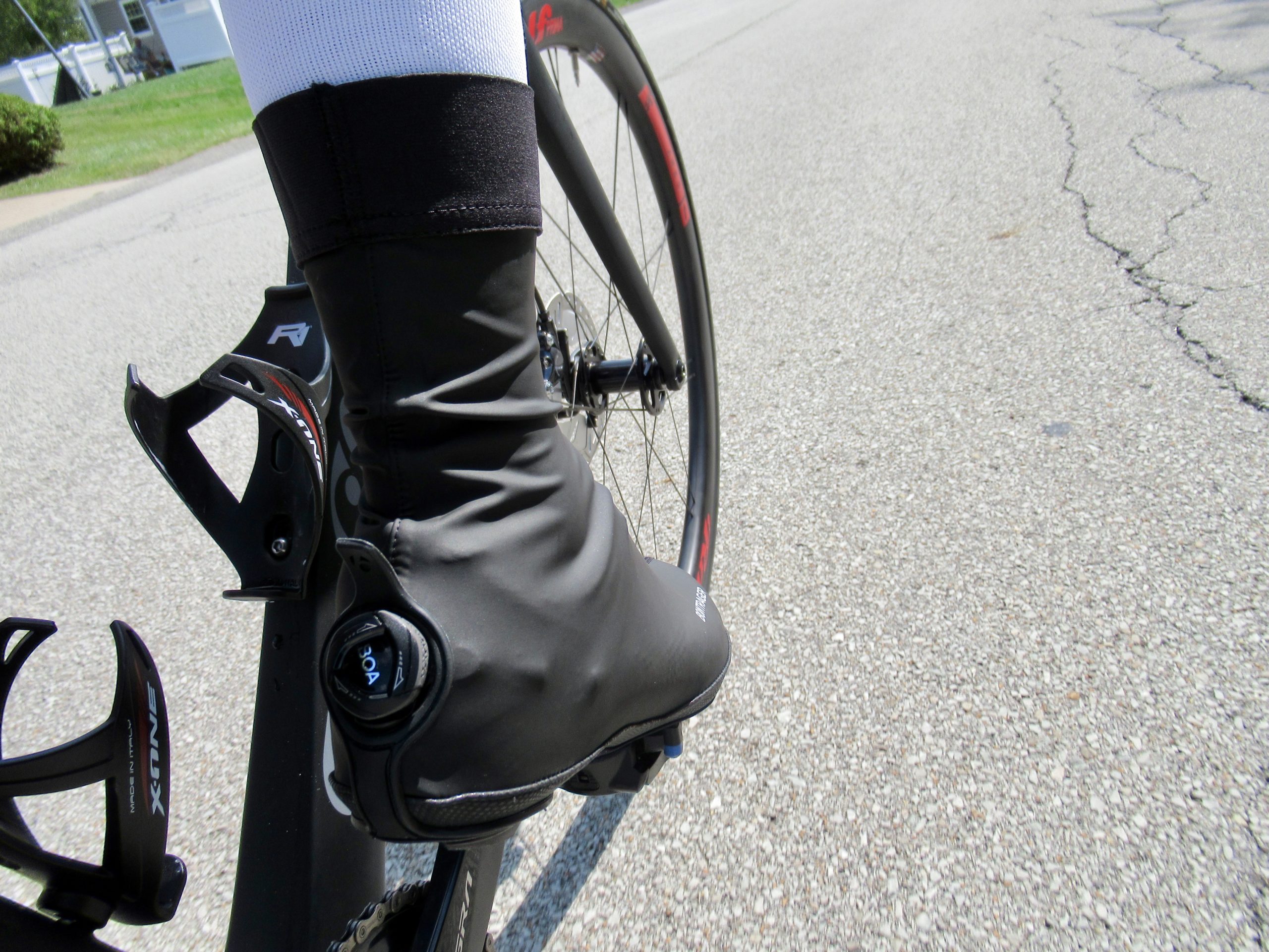 Bontrager Ballista Knit shoe detail rear riding