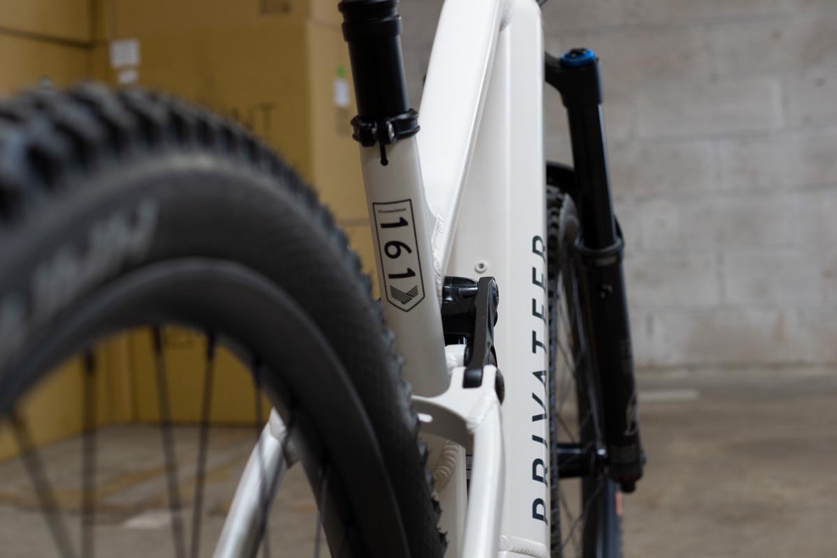 E-161 e-bike with Shimano EP8 back of bike