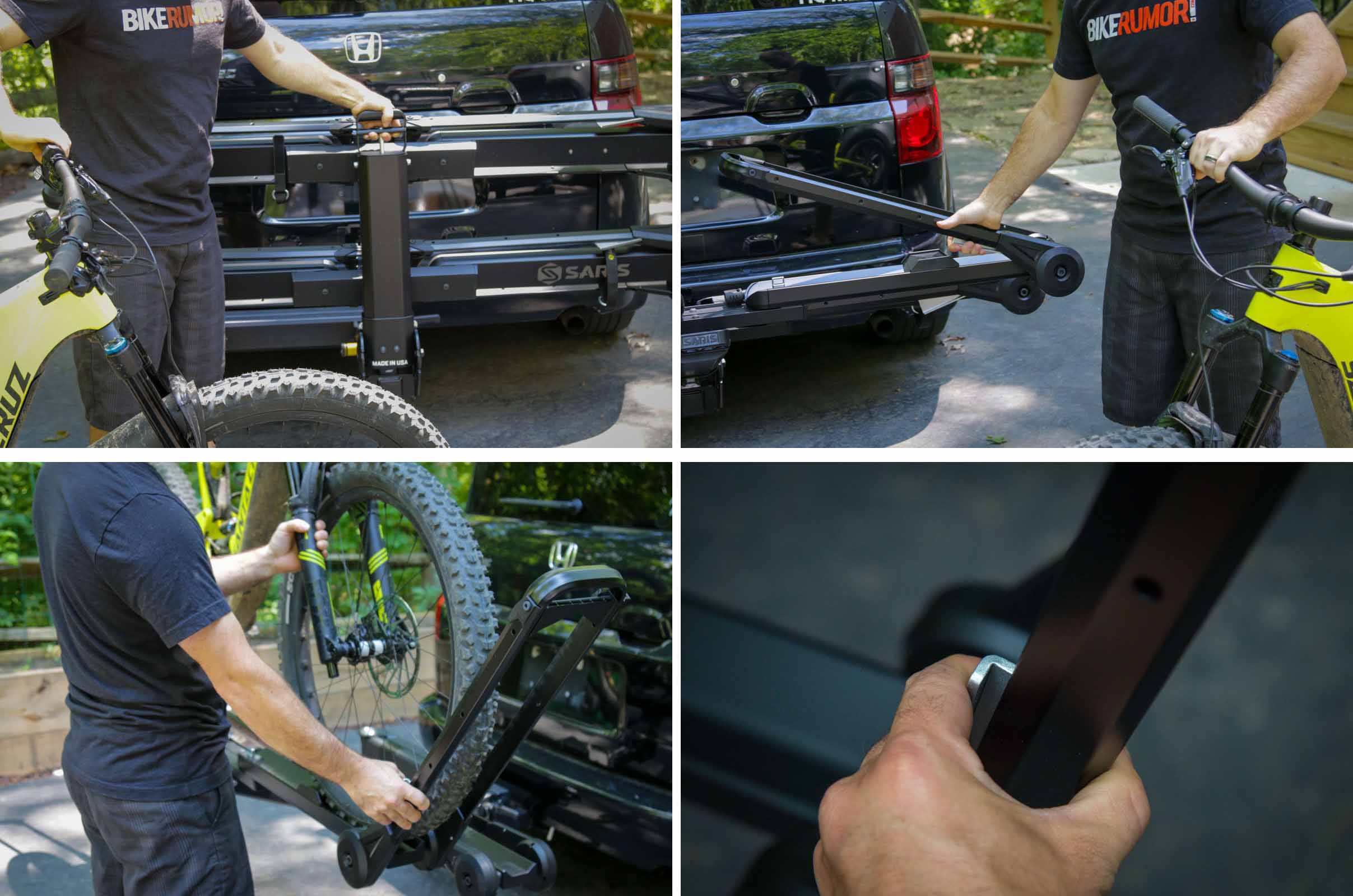 Saris MTR Bike rack one handed operation