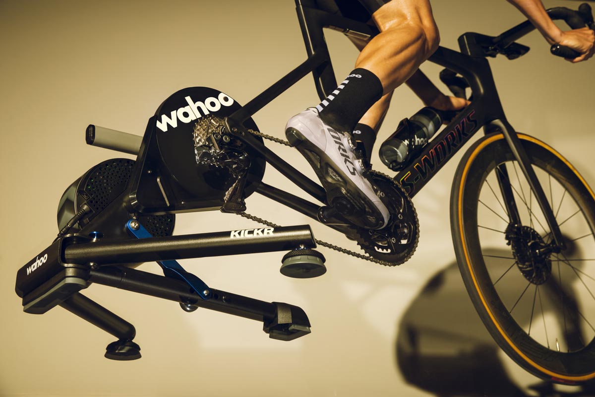 kickr axis feet allow indoor cycling trainer to have rocking motion