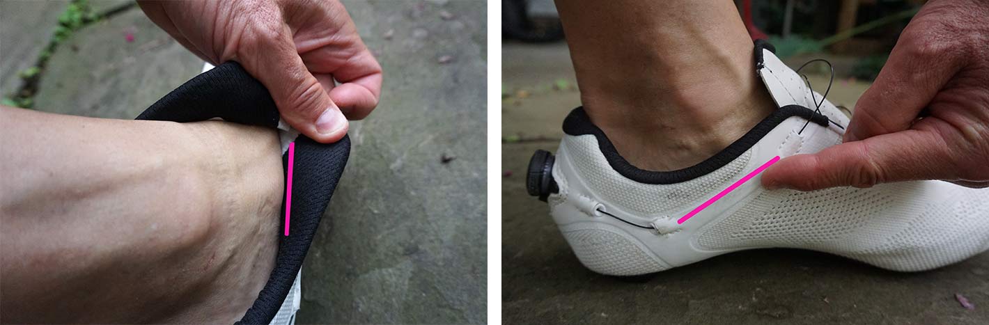 bontrager baliista knit road bike shoe closeup details