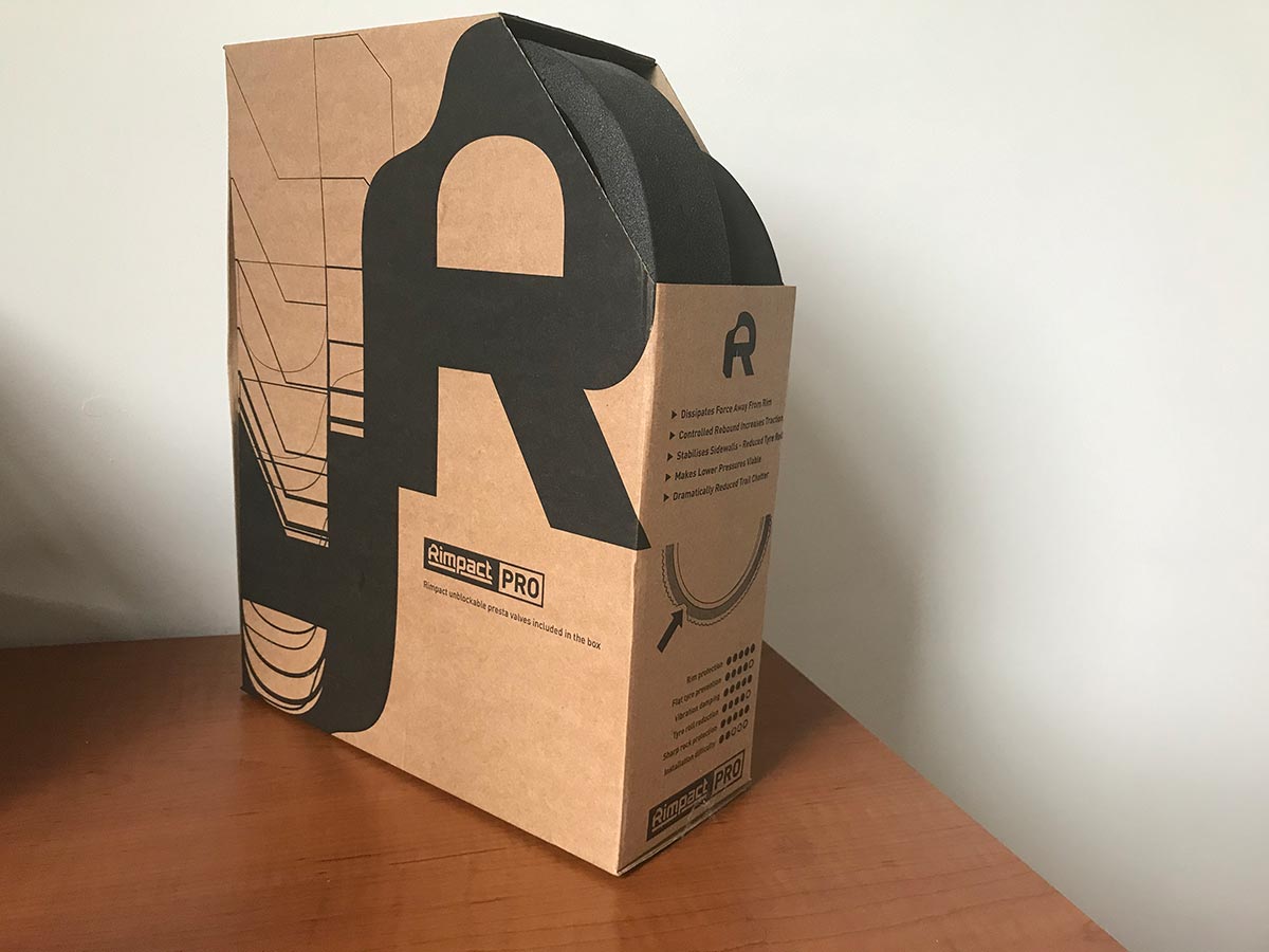rimpact original pro tire inserts 29" wheels mtb packaging