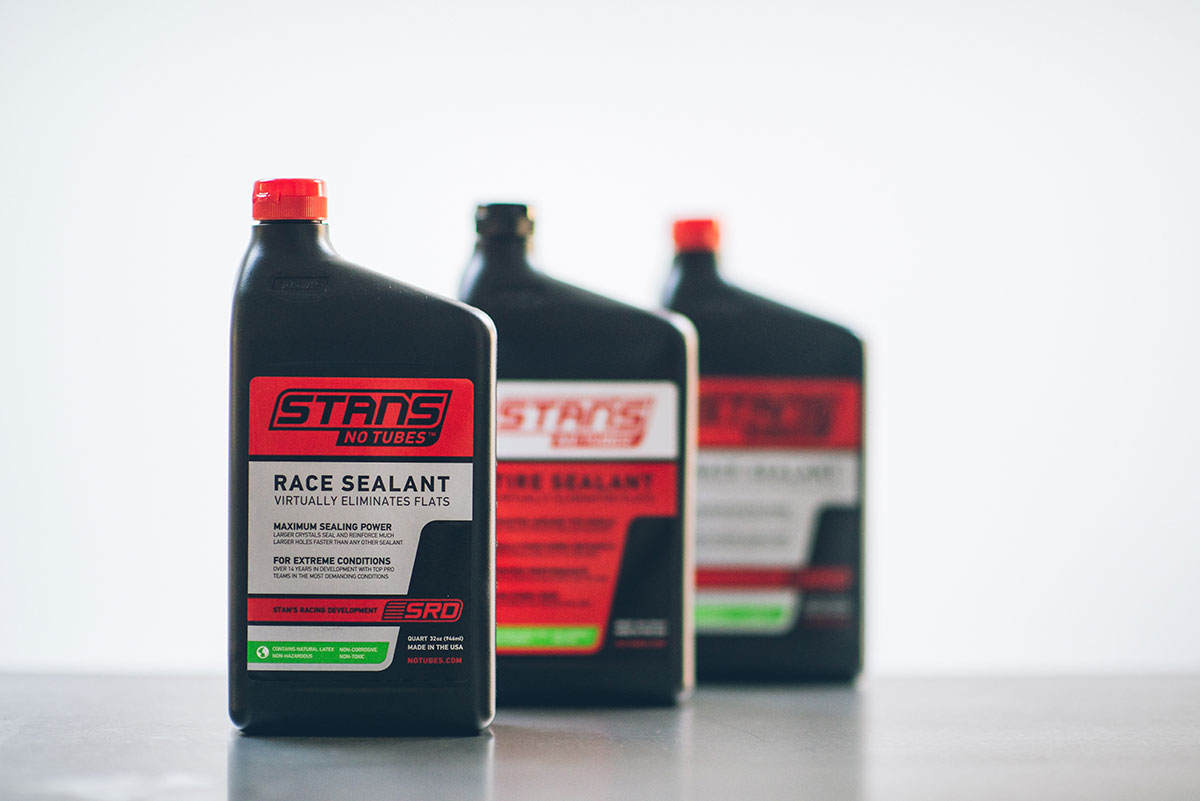stans no tubes race sealant should be washed out of the tire after use
