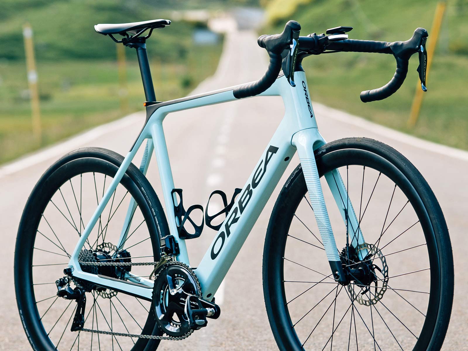2021 Orbea Gain carbon e-road all-road gravel e-bike, angled