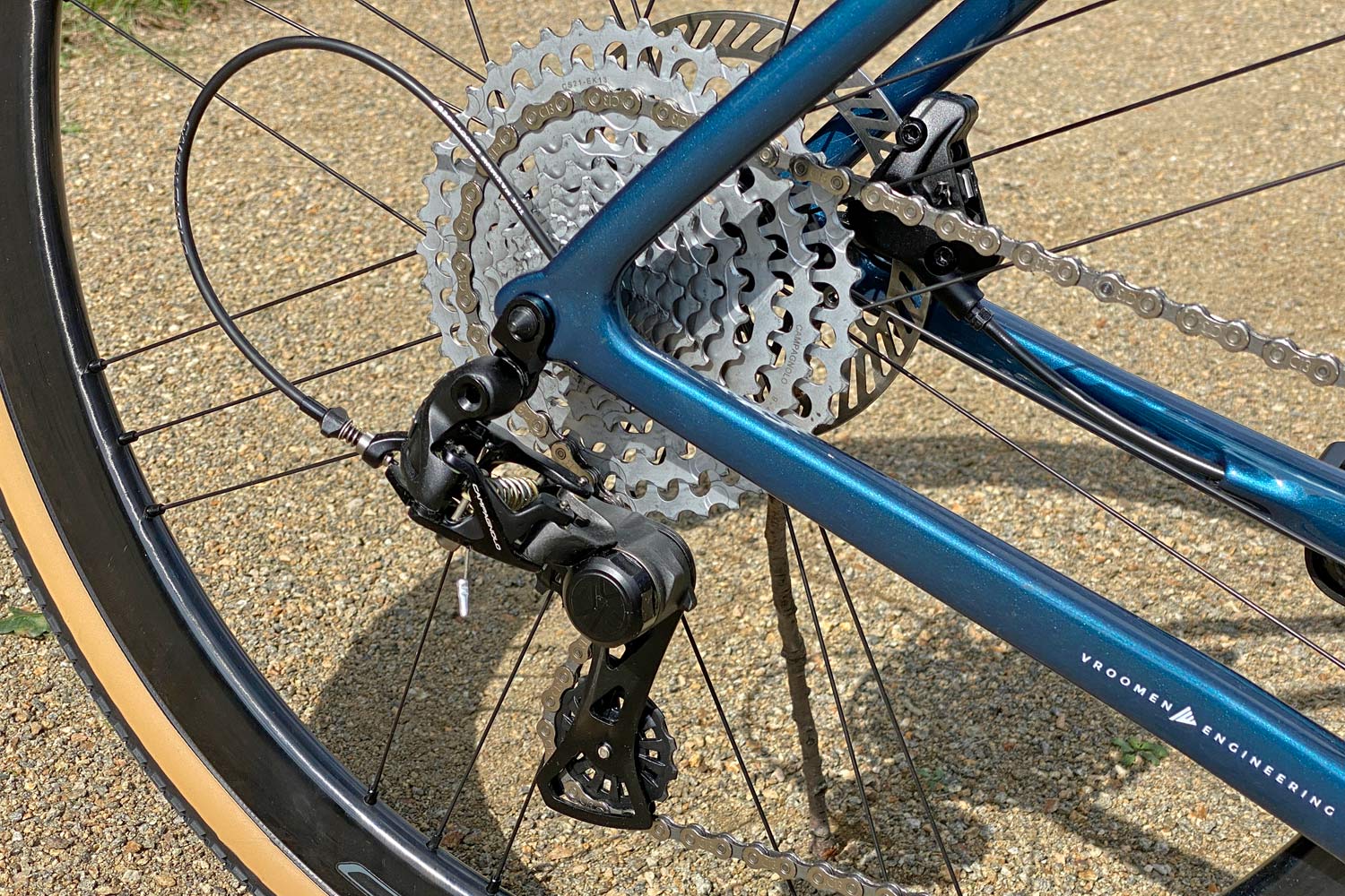 Campagnolo Ekar 1x13 gravel group, 13-speed gravel bike drivetrain, rear derailleur