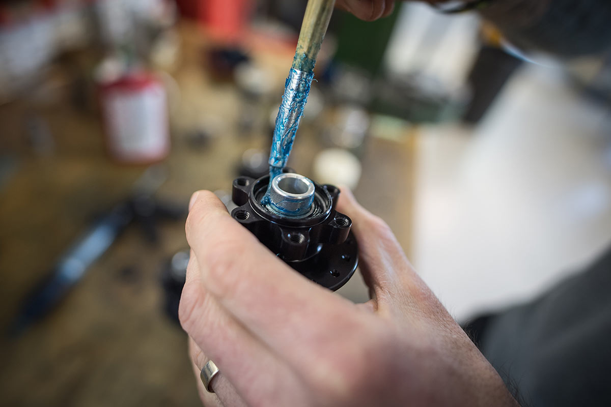 grease hope hub axle moving parts