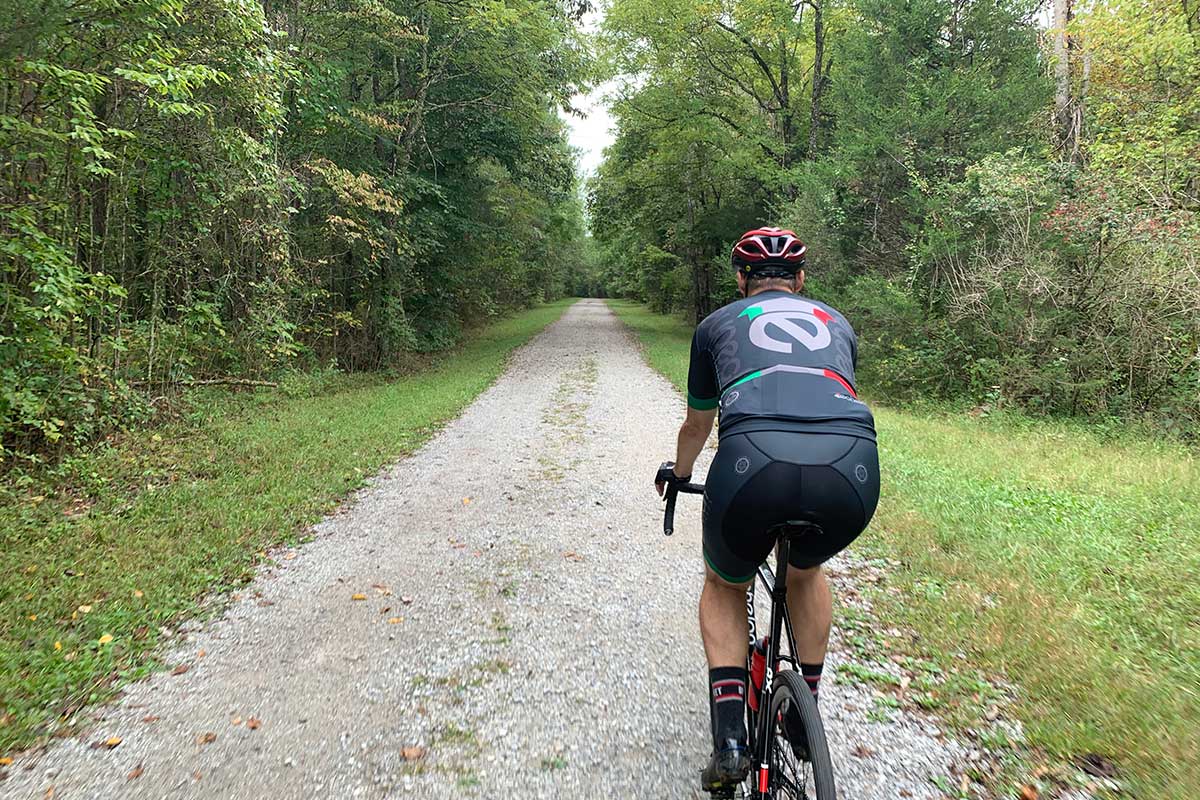 riding gravel bikes with kelly from echelon cycles on the north boundary greenway